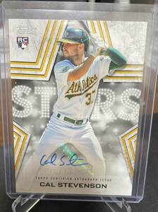 Cal Stevenson Oakland Athletics 2023 Topps Series 2 Auto カル・スティーブンソン　オークランド・アスレチックス　直筆サインカード