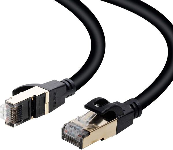 LANケーブル 5m cat6 BENFI ブラック RJ45 イーサネット