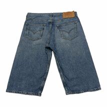 フィリピン製 Levi’s リーバイス 501 デニムハーフパンツ ジーンズ 501-01 W34 L14_画像2