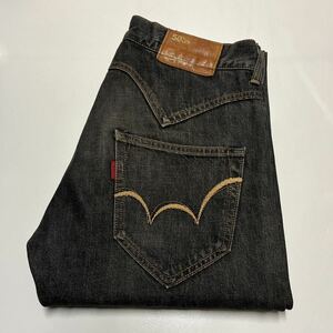 EDWIN Edwin 503SS1 распорка джинсы Denim брюки черный W31 L33 сделано в Японии 