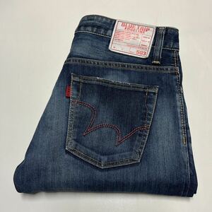 EDWIN Edwin EG503 blue trip stretch jeans Denim pants W36 L32 made in Japan 
