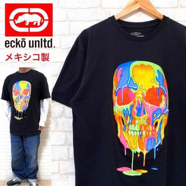 ECKO UNLTD. エコーアンリミテッド スカル ビッグプリント Tシャツ