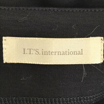 I.T.S international イッツインターナショナル トップス カットソー カジュアル ゆったり シンプル 長袖 レディース ブラック F_画像5
