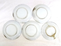 e997　ロシア食器　インペリアル・ポーセリン　imperial porcelain　小皿　ソーサー　５客　USED_画像7