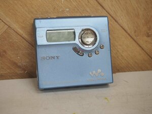 ☆【1K0526-10】 SONY ソニー PORTABLE MINIDISC RECORDER MDプレーヤー MZ-N920 ブルー ジャンク