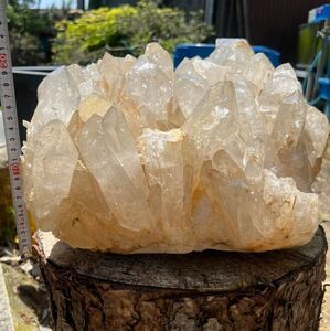 引取り限定　乙女鉱山　水晶　約30kg クラスター【翡翠　ヒマラヤ水晶　隕石　山梨水晶　煙水晶　クリスタル　水晶　乙女水晶　宝石】