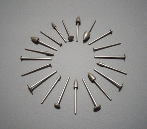 ダイヤモンドバー２０本　工具リューター歯科技工彫金工作金属研磨　　