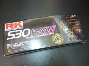 GS400(4)530 RK GV530R-XW ゴールドチェーン 110L☆CBX400FGSX400EザリゴキGT380ホーク2CBR400F
