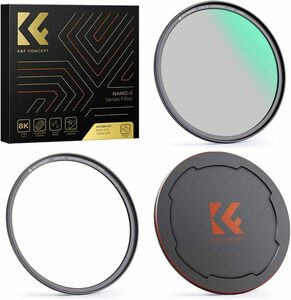 【中古】K&F Concept 55mm マグネットCPLフィルター+レンズキャップセット