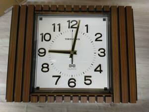 東京時計 掛け時計 ビンテージ レトロ 昭和 インテリア時計 アナログ　プラスティック枠
