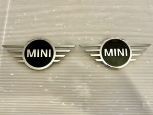 * beautiful goods *[ free shipping ]4525F BMW MINI Mini emblem original width approximately 145 millimeter 2 piece set 