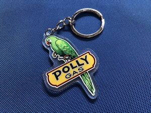 POLLY GAS キーホルダー 空冷 VW アメ車 旧車 USDM ホット ラット ロッド マッスル カー ムーンアイズ 世田谷ベース SHELL ガソリン オウム