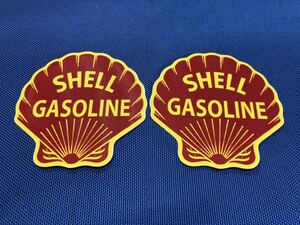 SHELL ракушка бензин стикер наклейка переводная картинка 2 листов комплект Old Logo керосин Porsche 911 Volkswagen Beetle Mini Cooper Ame машина старый машина 