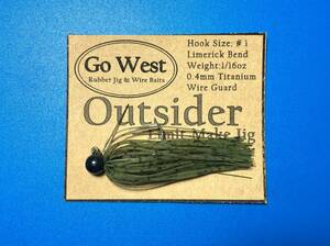 GoWest 【Outsider】No.41 スモラバ (1/16oz ・0.4mm チタンガード) Color:Cucumber Seed