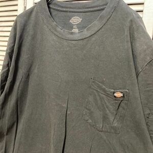 AGGA 1スタ 黒 ポケット Tシャツ ディッキーズ ロゴ Dickies 90s 00s ビンテージ アメリカ 古着 ベール 卸 仕入れ