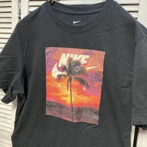 AGGU 1スタ 黒 ロゴ Tシャツ NIKE ナイキ エアー リゾート 90s 00s ビンテージ アメリカ 古着 ベール 卸 仕入れ