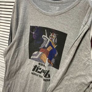 AGGM 1スタ グレー アニメ 長袖 Tシャツ ロンT ガンダム 特撮 ロボット 90s 00s ビンテージ アメリカ 古着 ベール 卸 仕入れ