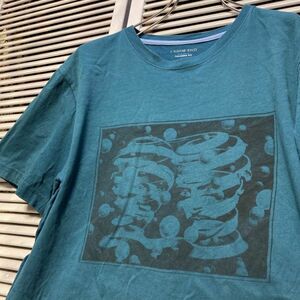 AGIV 1スタ 青 アート Tシャツ エッシャー だまし絵 - 90s 00s ビンテージ アメリカ 古着 ベール 卸 仕入れ