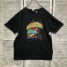 AGII 1スタ 黒 犬 Tシャツ デスローレコード ドギースタイル ドッグ - 90s 00s ビンテージ アメリカ 古着 ベール 卸 仕入れ_画像2