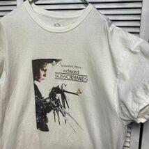 AGIH 1スタ 白 ムービー Tシャツ シザーハンズ ジョニーデップ 映画 - 90s 00s ビンテージ アメリカ 古着 ベール 卸 仕入れ_画像4