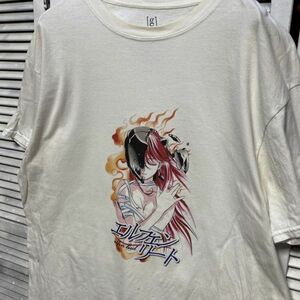 AGHN 1スタ 白 アニメ Tシャツ エルフィンリート 美少女 ピンナップガール 90s 00s ビンテージ アメリカ 古着 ベール 卸 仕入れ