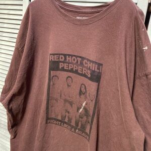 AGHK 1スタ 茶色 バンド Tシャツ レッドホットチリペッパーズ レッチリ チンソックス 90s 00s ビンテージ 古着 ベール 卸 仕入れ