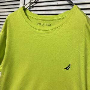 AGJB 1スタ 黄色 無地 Tシャツ ノーティカ NAUTICA ワンポイント - 90s 00s ビンテージ アメリカ 古着 ベール 卸 仕入れ