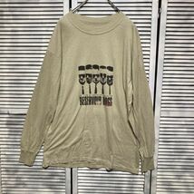 AGIS 1スタ 茶色 ムービー 長袖 Tシャツ ロンT レザボアドッグス 映画 - 90s 00s ビンテージ アメリカ 古着 ベール 卸 仕入れ_画像2