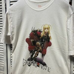 AGHY 1スタ 白 アニメ Tシャツ デスノート ピンナップガール 天音みさ 90s 00s ビンテージ アメリカ 古着 ベール 卸 仕入れ