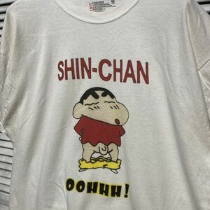 AGUL 1スタ 白 アニメ Tシャツ くれよんしんちゃん 昭和 レトロ 90s 00s ビンテージ アメリカ 古着 ベール 卸 仕入れ