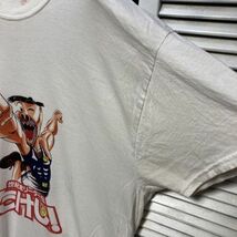 AGRC 1スタ 白 アニメ Tシャツ リーダー伝たけし ギャグ 漫画 コミック 90s 00s ビンテージ アメリカ 古着 ベール 卸 仕入れ_画像4