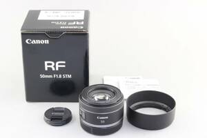 AA (新品級) Canon キヤノン RF 50mm F1.8 STM ブラック 初期不良返品無料 領収書発行可能