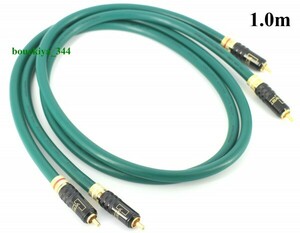 # most low none #FURUTECH( furutech ) super high purity 7N copper line material [FA-220]+WBT company plug use RCA cable #1.0m# used beautiful goods #