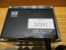 *S2241* 4ポート HDMIスプリッター HDMI1.4 4K SPLITTER 1x4 動作確認済み品中古#*_画像2