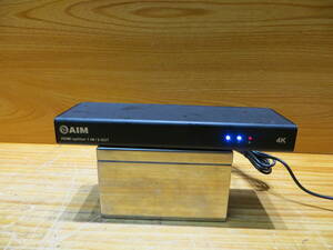 *S2260* エイム/ AIM AVS-4K102 HDMI splitter 1 IN/2 OUT スプリッター 分配器 4K対応 動作確認済み品中古#*