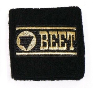 BEET ビート正規品　BEET ロゴ入り　リストバンド[黒]　0708-RTB-04