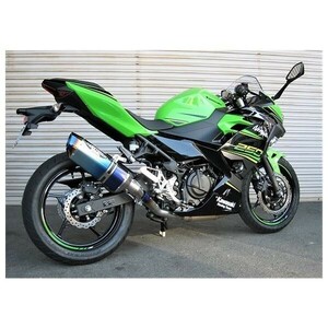 BEET (ビート) スリップオンマフラー ナサートエボリューションタイプ2 ブルーチタン 18年式～ Ninja250 /19 Z250 0228-KE5-BL