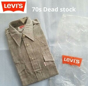 70sデッドストック　Levi's BIG E　リーバイス　シャツ　Sサイズ