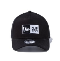 人気商品！！定番ロゴのメッシュ新品未使用　NEWERA ニューエラ 9FORTY A-Frame トラッカー ボックスロゴ ブラック × ホワイト_画像2