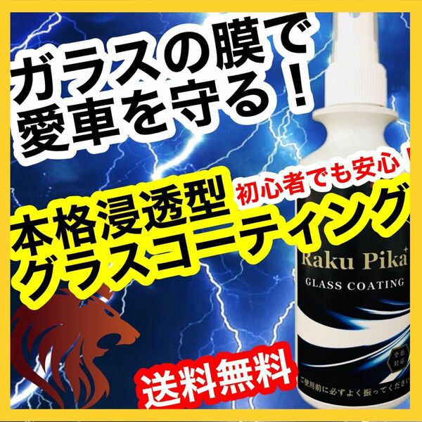 リピーター続出！深みのある輝きがワンランクUP！本格グラスコーティング！車 ガラスコーティング剤 ピカピカ 疎水 送料無料　洗車