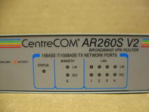▽Allied Telesis CentreCOM AR260S V2 5ポート ベーシックVPNアクセスルーター 中古 アライドテレシス_画像2