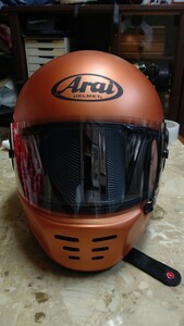 美品 Arai アライ ラパイド・ネオ RAPIDE-NEO サイズL(59・60) ダストオレンジ フルフェイスヘルメット 東単オリジナルカラー