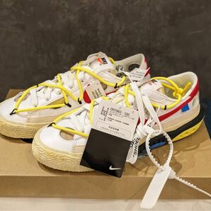 Off-White × Nike Blazer Low "White and University Red"