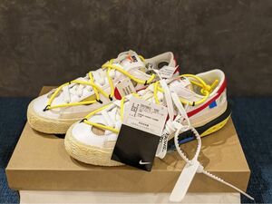 Off-White × Nike Blazer Low "White and University Red"