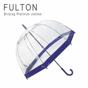 新品 未使用 1円スタート FULTON フルトン L041 ビニール傘 BIRDCAGE1 バードケージ1 イギリス王室御用達 ネイビー navy