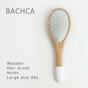  new goods 1 jpy start bashuka hair brush massage nylon L size comb hair - brush BACHCA Wooden Hair brush Nylon Large size 001
