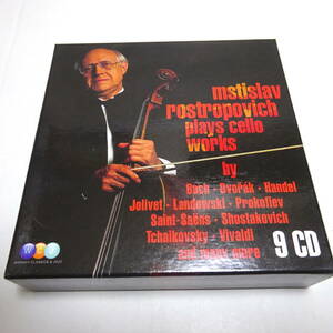 輸入盤/9CD-BOX「ロストロポーヴィチ / チェロのための作品集」Mstislav Rostropovich Plays Cello Works