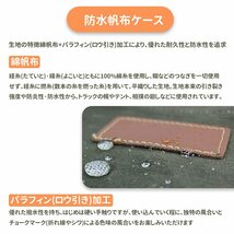 　薪バッグ 薪ケース 防水 帆布 大容量 ツールバック キャンプ パラフィン加工_画像4