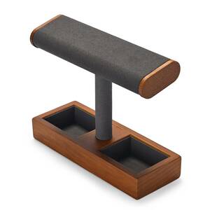  wooden multifunction jewelry & watch display stand case debut! user 