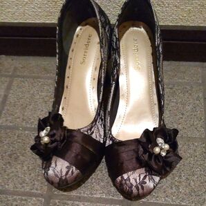 お洒落☆レース模様♪ハイヒール